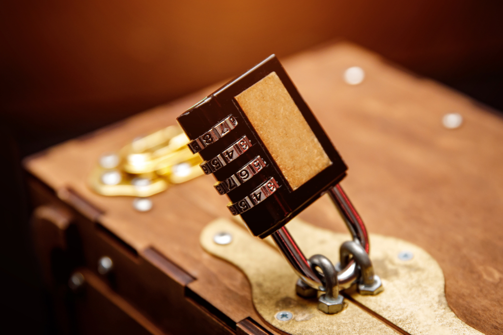 Image représentant un cadenas refermant un coffre